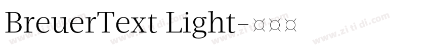 BreuerText Light字体转换